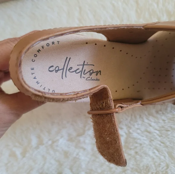 ✨️HP✨️ Clarks Annadel Ivory TAN Sandals - NIB - Picture 6 of 15